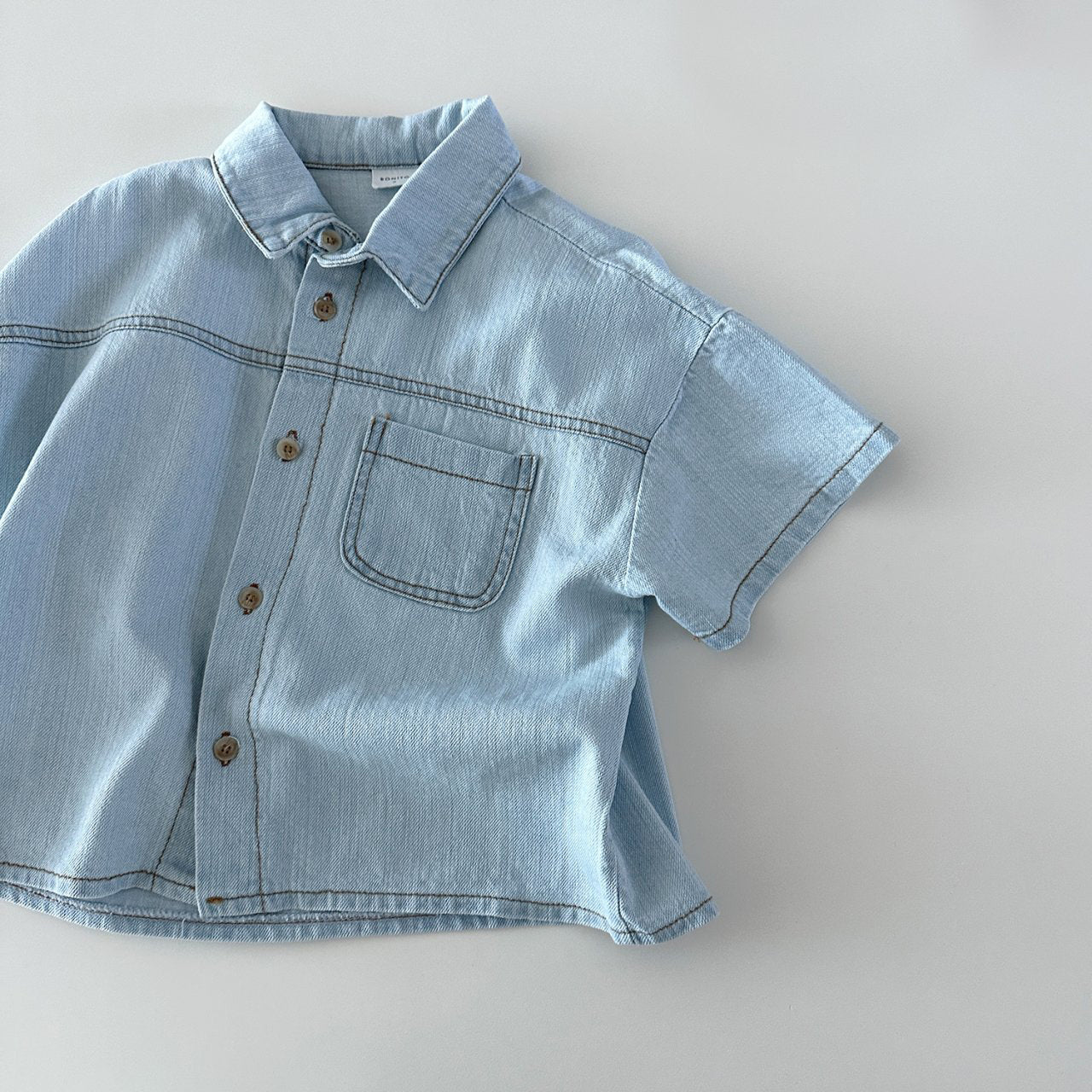 Baby Boys' Denim Shirt Solid Long Sleeve Toddler Lightweight Denim Uniform  Button Down Shirts : Amazon.ca: Clothing, Shoes & Accessories