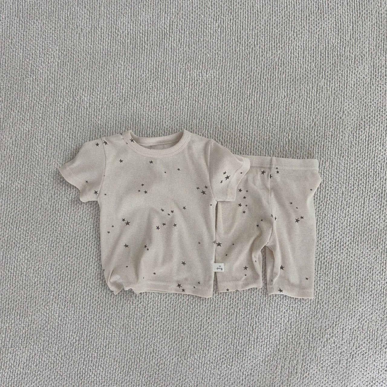 Toddler Star Print T-Shirt and Shorts Set (3-5y) - Cream