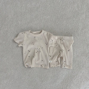 Toddler Star Print T-Shirt and Shorts Set (3-5y) - Cream
