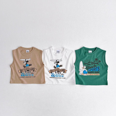 Toddler Disney Surf Graphic Print Sleeveless Top (1-5y) - 3 Colors