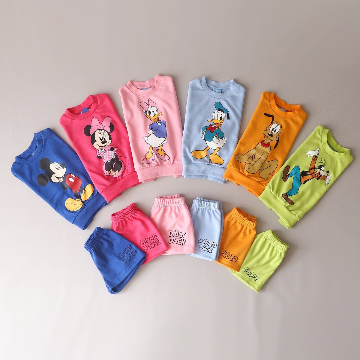 Toddler Disney Friends Sweatshirt and Shorts Set (2-7y) - 6 Colors - AT NOON STORE