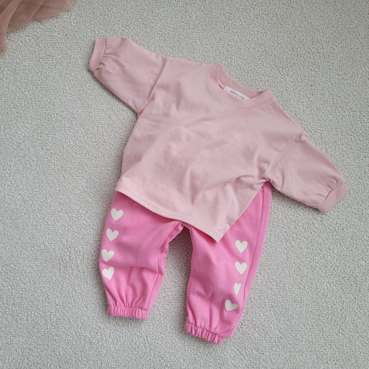 Toddler Heart Jogger Pants (15m-6y) - Pink - AT NOON STORE