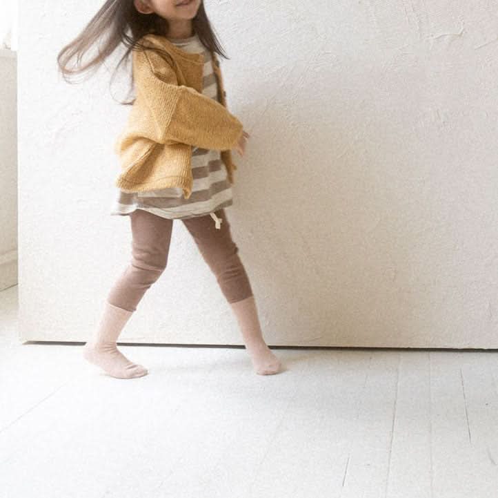 Kids Anggo F24 Rib Leggings (1 - 6y) - 5 Colors kids outfit
