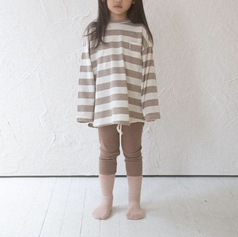 Kids Anggo F24 Rib Leggings (1 - 6y) - 5 Colors kids outfit