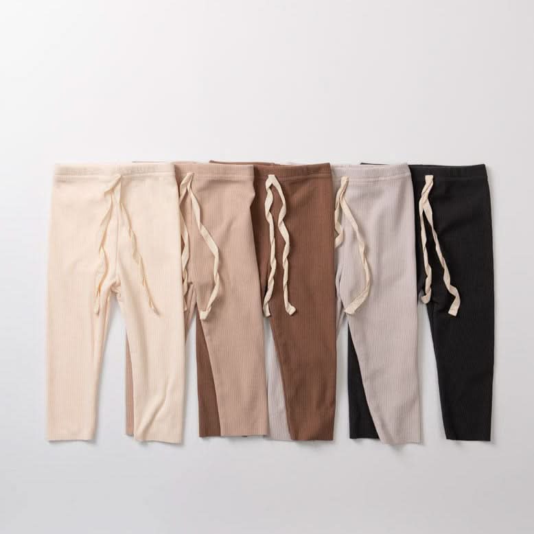 Kids Anggo F24 Rib Leggings (1 - 6y) - 5 Colors kids outfit