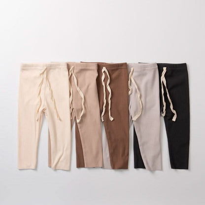 Kids Anggo F24 Rib Leggings (1 - 6y) - 5 Colors kids outfit