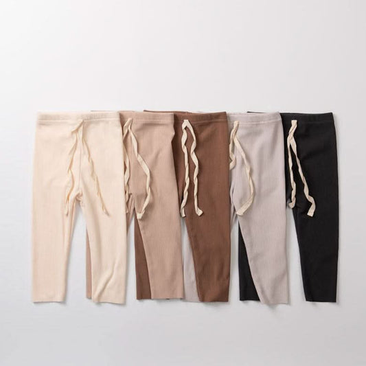 Kids Anggo F24 Rib Leggings (1 - 6y) - 5 Colors kids outfit