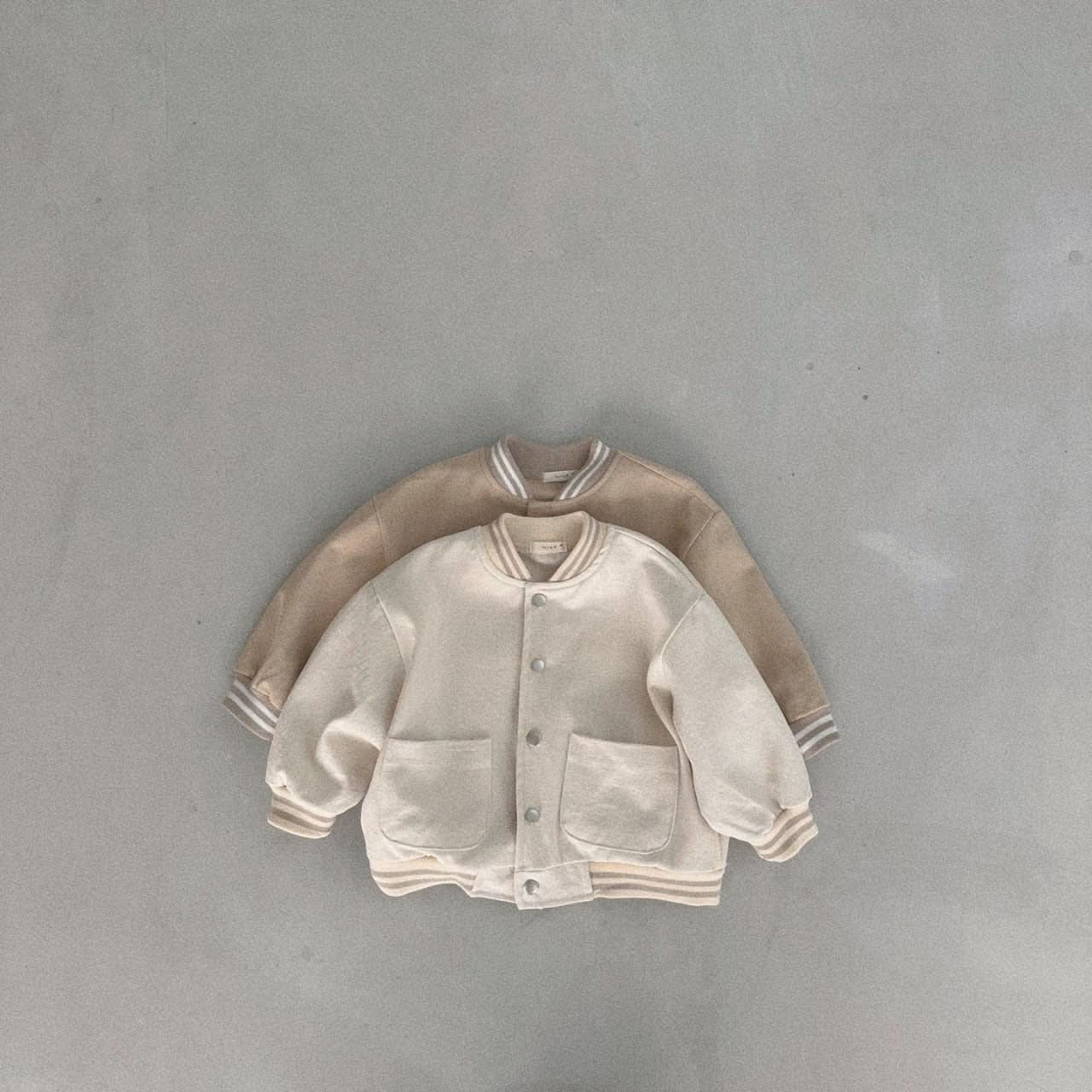 Kids Bella Double Pocket Varsity Jacket (6m - 6y) - 2 Colors kids outfit