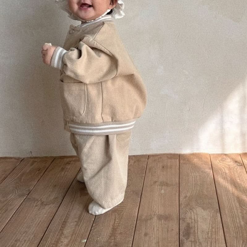 Kids Bella Double Pocket Varsity Jacket (6m - 6y) - 2 Colors kids outfit