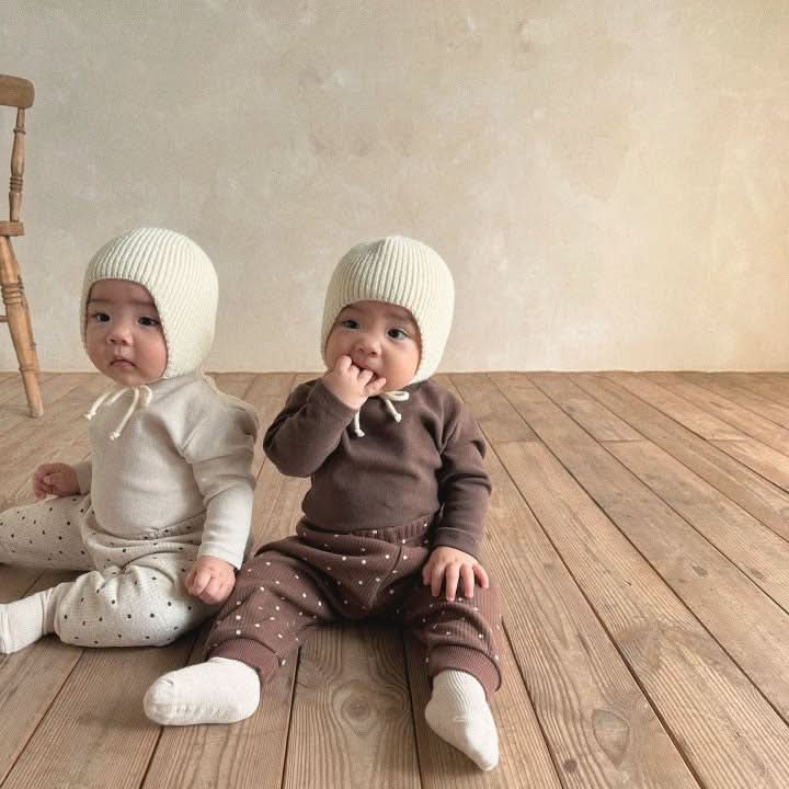 Kids Bella Mockneck Top (6m - 6y) - Brown kids outfit