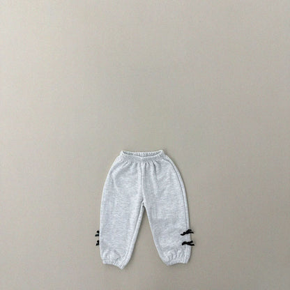 Kids Black Velvet Bow Jogger Pants (1 - 6y) - 2 Colors kids outfit