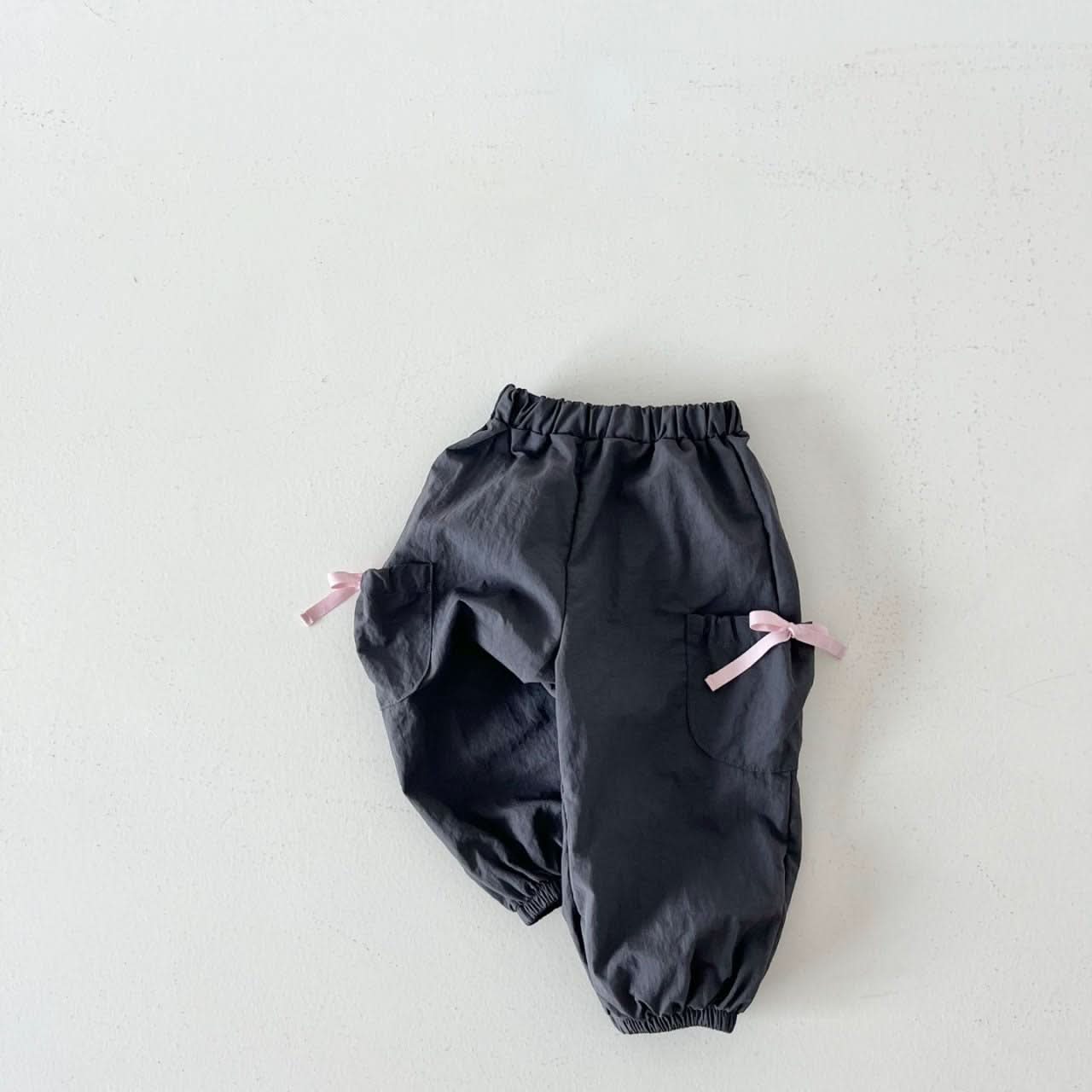 Kids Bow Cargo Jogger Pants (2 - 7y) - 2 Colors kids outfit