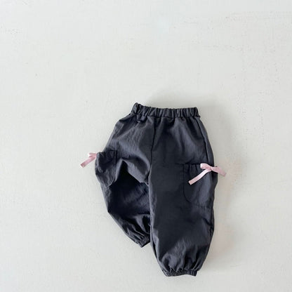 Kids Bow Cargo Jogger Pants (2 - 7y) - 2 Colors kids outfit