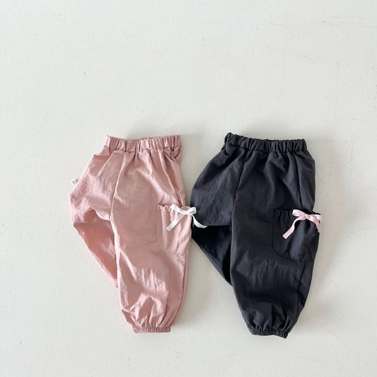 Kids Bow Cargo Jogger Pants (2 - 7y) - 2 Colors kids outfit