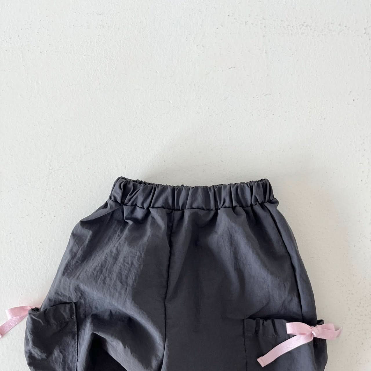 Kids Bow Cargo Jogger Pants (2 - 7y) - 2 Colors kids outfit