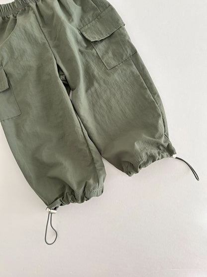 Kids Cargo Adjustable Hem Jogger Pants (2 - 9y) - 4 Colors kids outfit