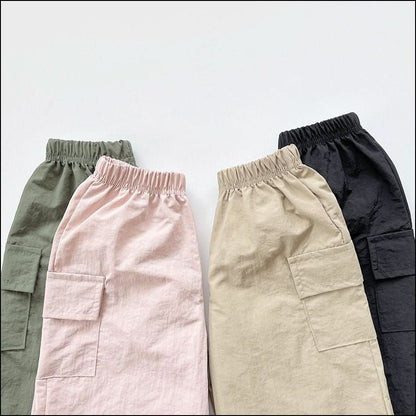 Kids Cargo Adjustable Hem Jogger Pants (2 - 9y) - 4 Colors kids outfit
