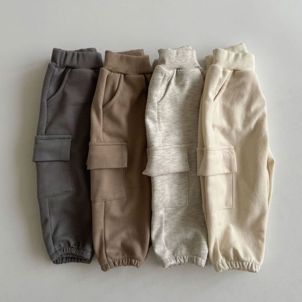 Kids Cargo Jogger Pants (3m - 5y) - 4 Colors kids outfit