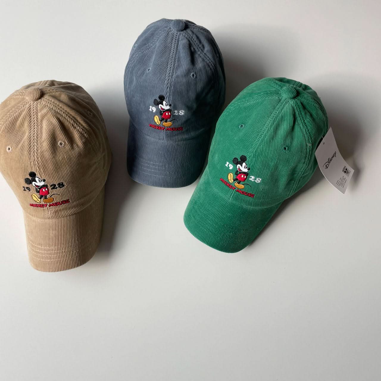 Kids Corduroy 1928 Mickey Mouse Baseball Cap (4 - 7y) - 5 Colors kids outfit