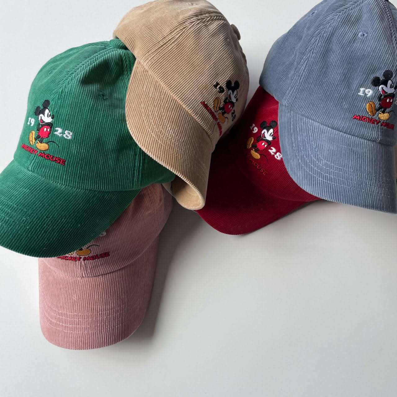 Kids Corduroy 1928 Mickey Mouse Baseball Cap (4 - 7y) - 5 Colors kids outfit