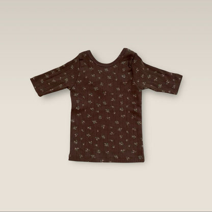 Kids F25 Floral Cross Back Ribbed Top (2 - 7y) - 2 Colors kids outfit