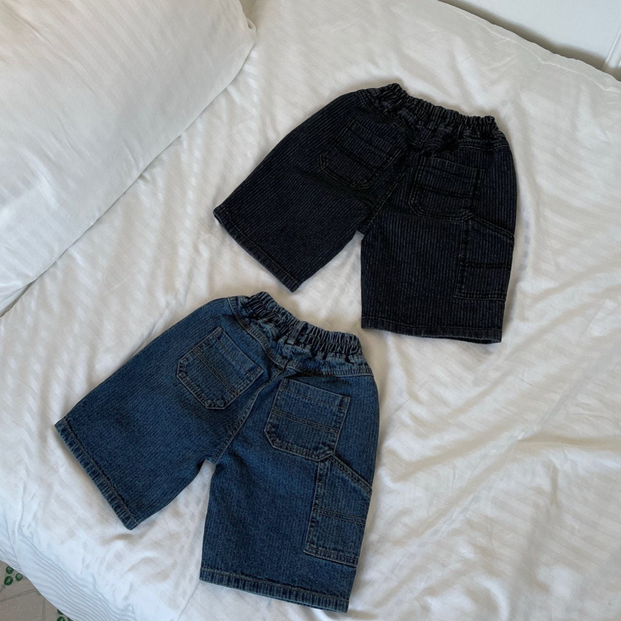Kids F25 Jacquard Denim Bermuda Shorts (2 - 7y) - 2 Colors kids outfit