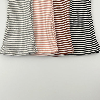 Kids F25 Stripe Ribbed Flare Pants (2 - 7y) - 4 Colors kids outfit