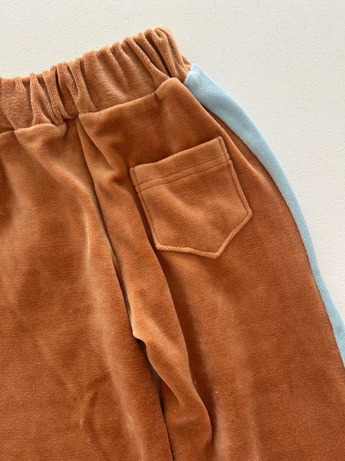 Kids F25 Velour Side Line Pull - on Pants (2 - 7y) - 2 Colors kids outfit