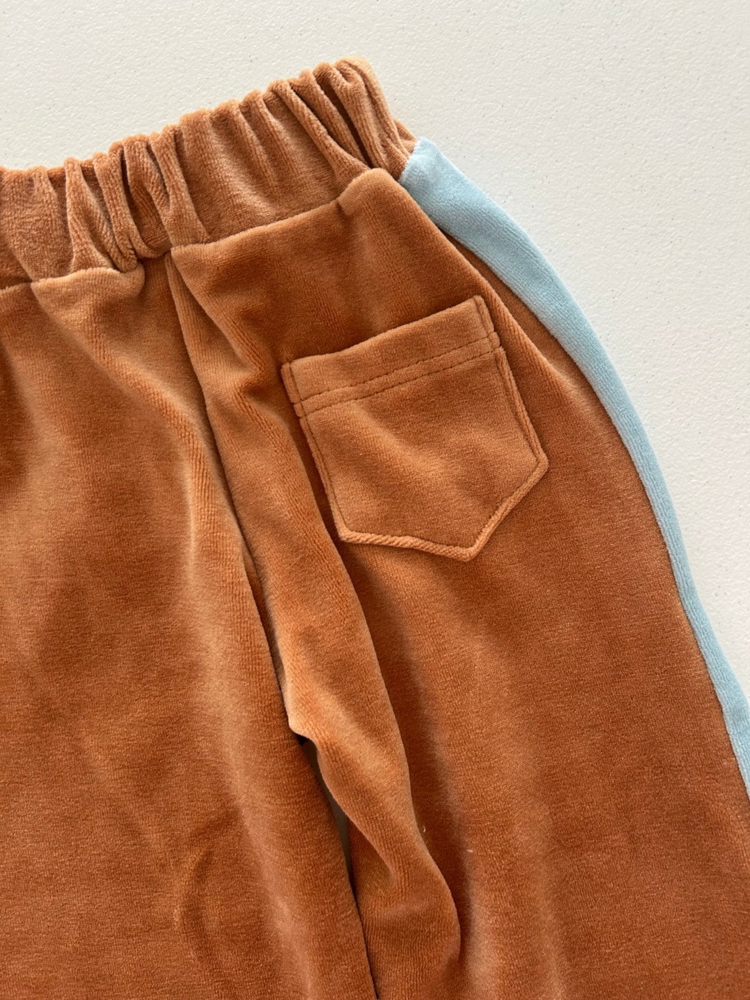 Kids F25 Velour Side Line Pull - on Pants (2 - 7y) - 2 Colors kids outfit