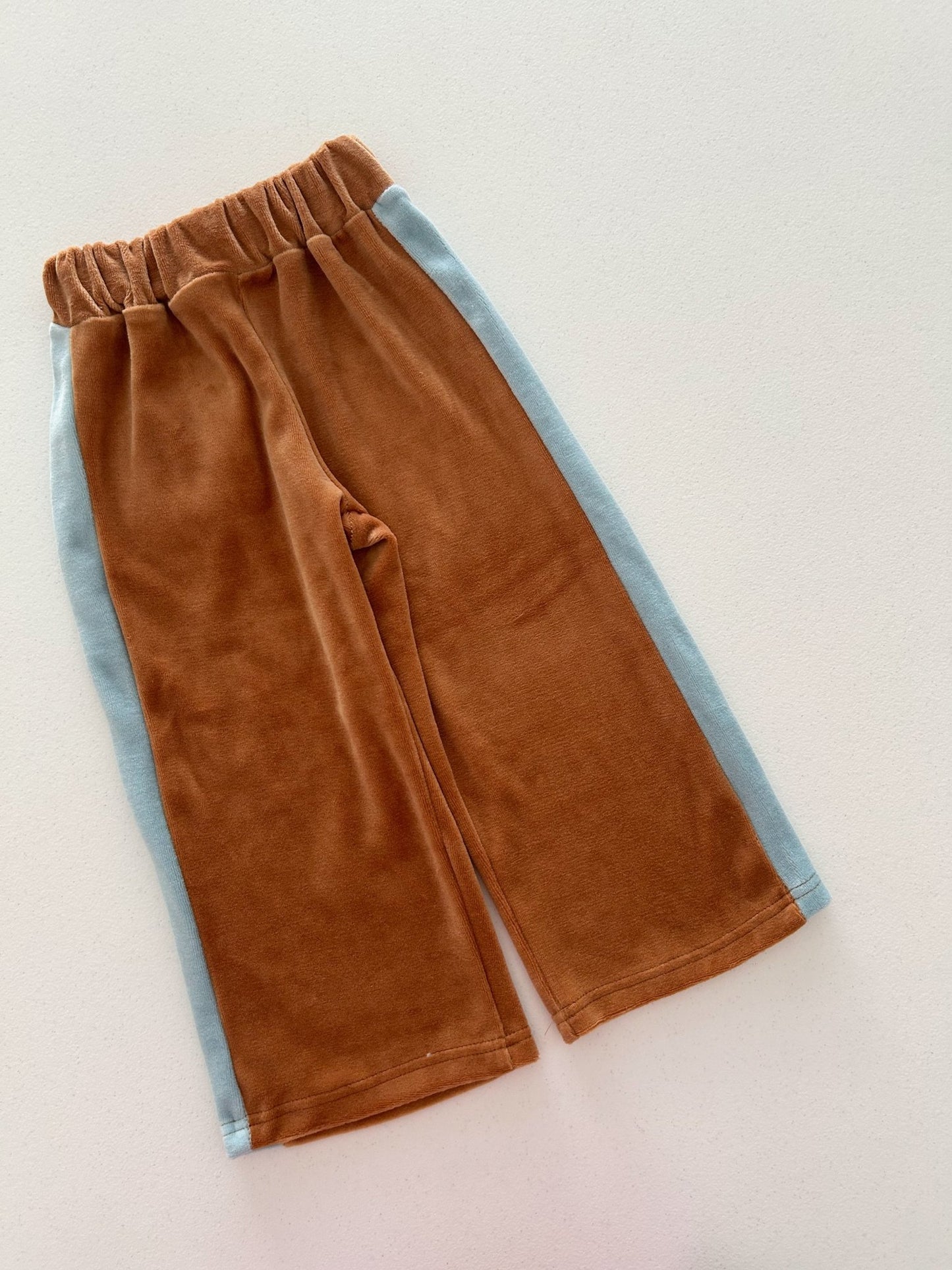 Kids F25 Velour Side Line Pull - on Pants (2 - 7y) - 2 Colors kids outfit