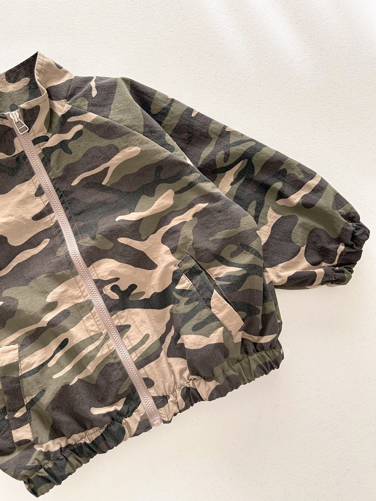 Kids F26 Camouflage Windbreak Jacket (18m-9y) - Beige kids outfit