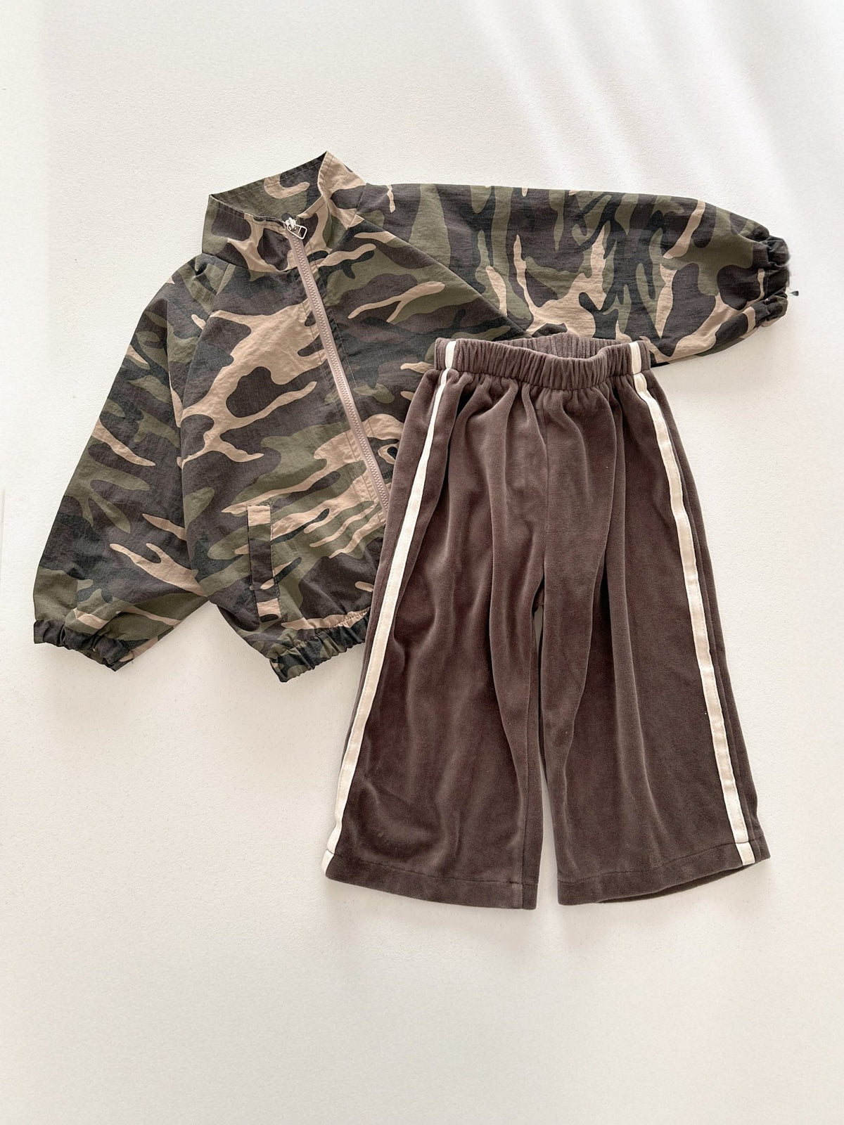 Kids F26 Camouflage Windbreak Jacket (18m-9y) - Beige kids outfit