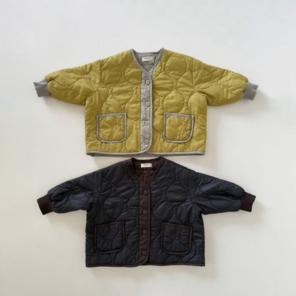 Kids F26 Quilted Loose Fit Jacket (2-8y) - 2 Colors kids outfit