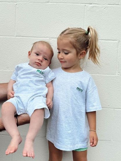 Kids Family Embroidery "mini" T-Shirt (6m - 7y) - 3 Colors kids outfit
