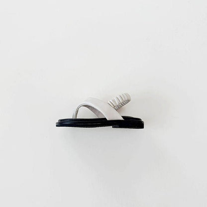Kids Flip Flop Sandals (US7 - 13) - Cream - AT NOON STORE