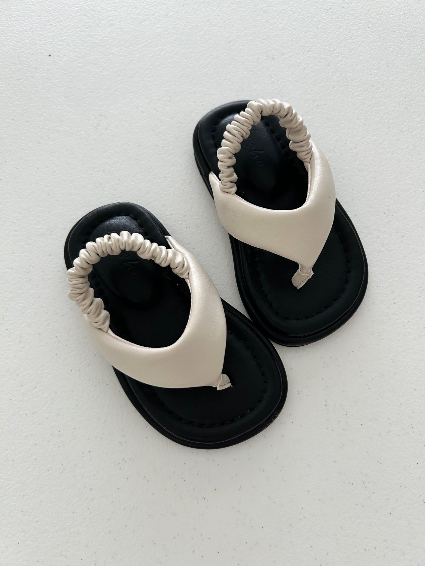 Kids Flip Flop Sandals (US7 - 13) - Cream - AT NOON STORE