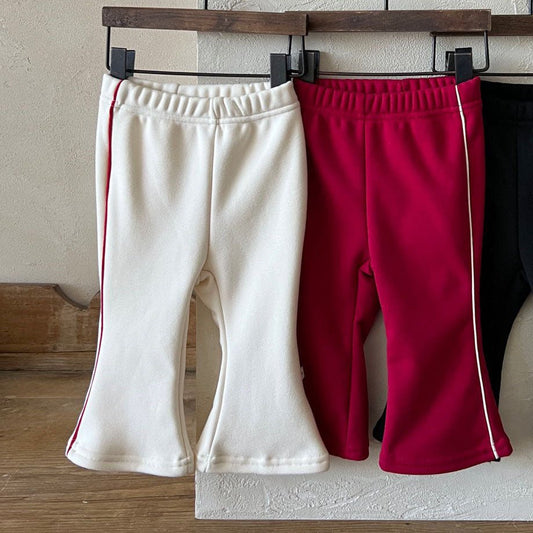 Kids Lala FW25 Side Line Flare Pants (1 - 6y) - 2 Colors kids outfit