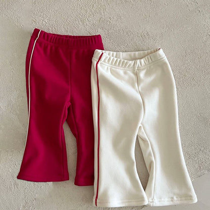 Kids Lala FW25 Side Line Flare Pants (1 - 6y) - 2 Colors kids outfit