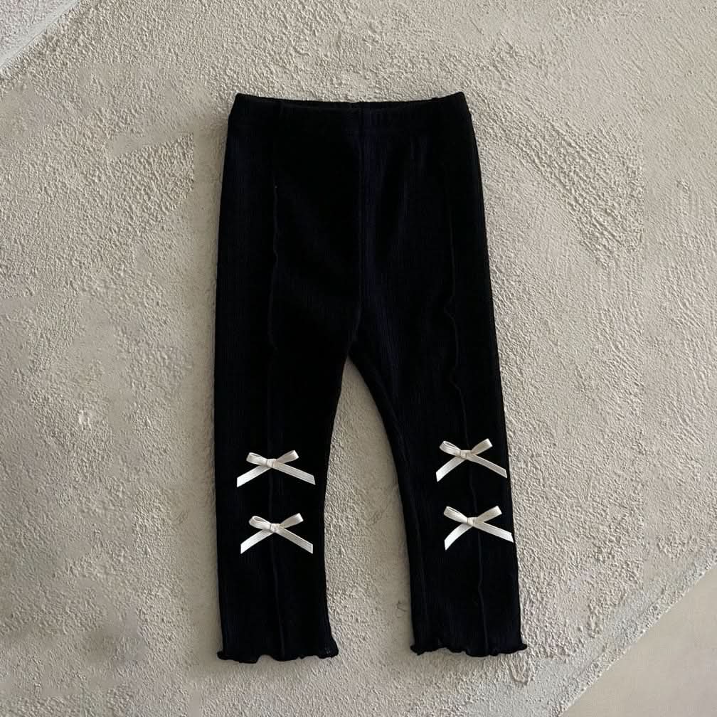 Kids Lala S25 Bows Leggings (1 - 6y) - 2 Colors kids outfit