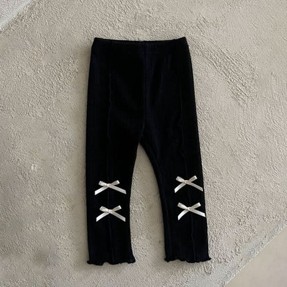 Kids Lala S25 Bows Leggings (1 - 6y) - 2 Colors kids outfit