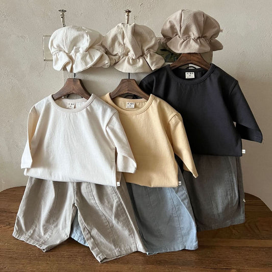 Kids Lala S25 Loose Fit Long Sleeve Basic Top (1 - 6y) - 3 Colors kids outfit