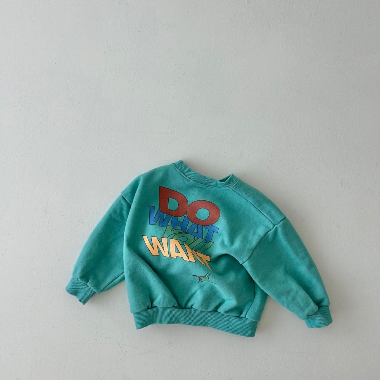 Kids Land S24 "DO WHAT YOU WANT" Sweatshirt (1 - 6y) - 2 Colors kids outfit