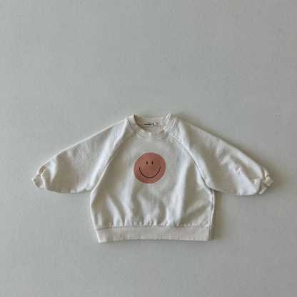 Kids Land S24 Smiley Face Sweatshirt (1 - 6y) - 2 Colors kids outfit