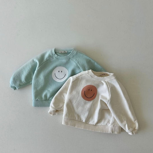 Kids Land S24 Smiley Face Sweatshirt (1 - 6y) - 2 Colors kids outfit