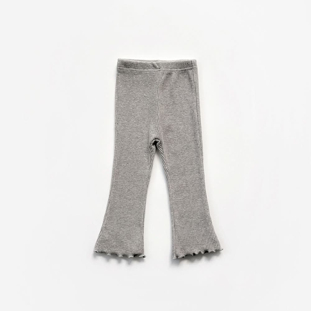 Kids Lettuce - edge Ribbed Flare Pants (2 - 9y) - 6 Colors kids outfit