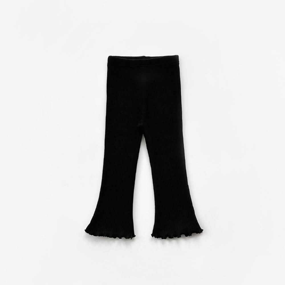 Kids Lettuce - edge Ribbed Flare Pants (2 - 9y) - 6 Colors kids outfit