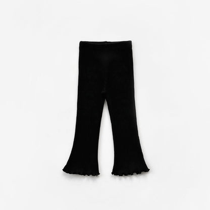 Kids Lettuce - edge Ribbed Flare Pants (2 - 9y) - 6 Colors kids outfit