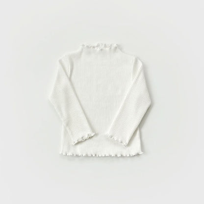 Kids Lettuce - edge Ribbed Top (2 - 9y) - 6 Colors kids outfit
