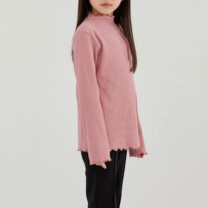 Kids Lettuce - edge Ribbed Top (2 - 9y) - 6 Colors kids outfit