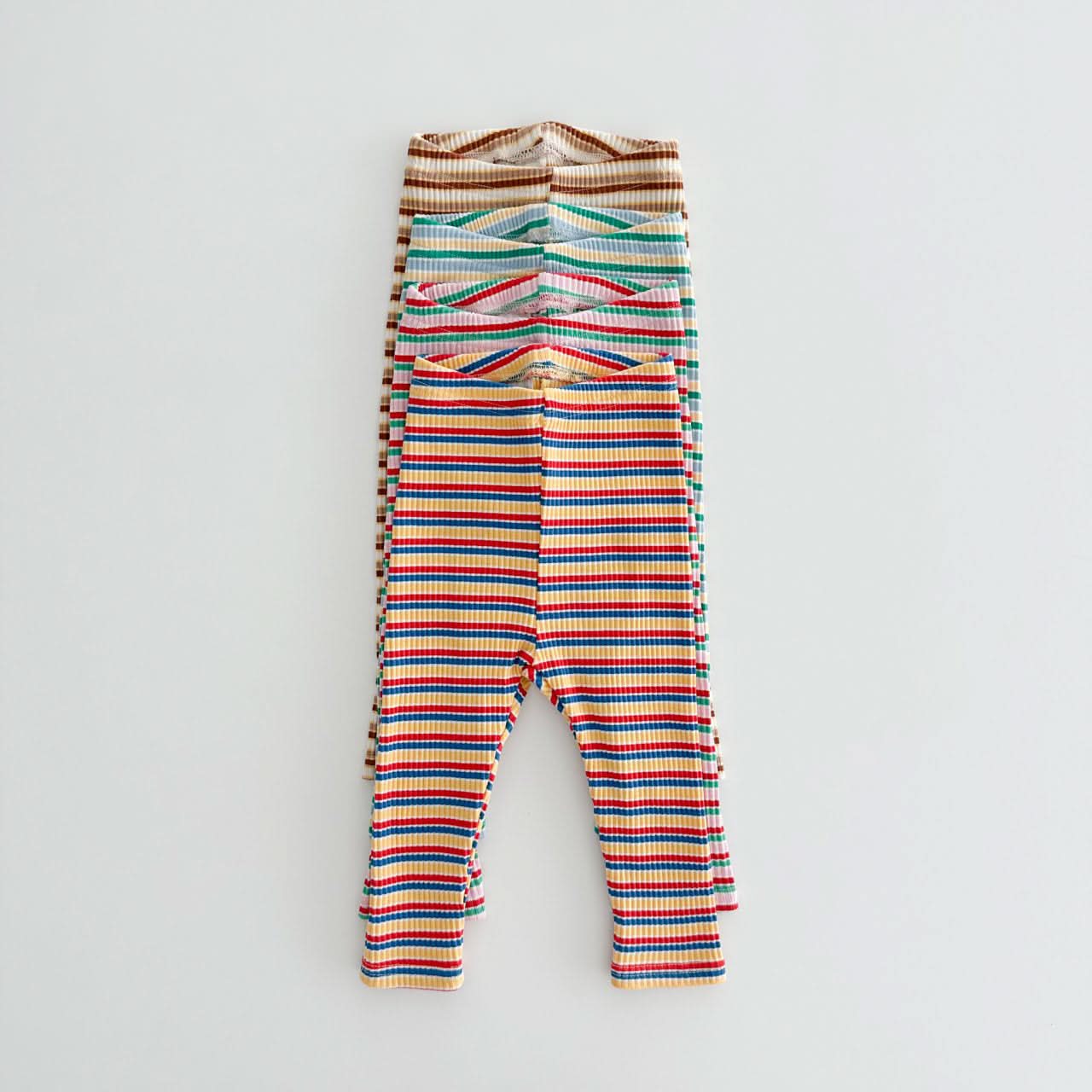Kids Oott Stripe Top and Leggings Set (1 - 6y) - Red kids outfit